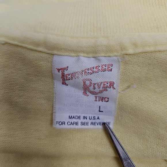 Vintage 80s Royal Caribbean I'm Shipshape Single Stitch Yellow T-Shirt Large A29 - Picture 8 of 10